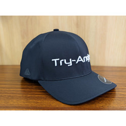 TRY-ANGLEロゴキャップ フレックスフィットデルタ ブラック